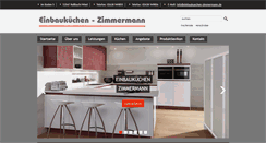 Desktop Screenshot of einbaukuechen-zimmermann.de